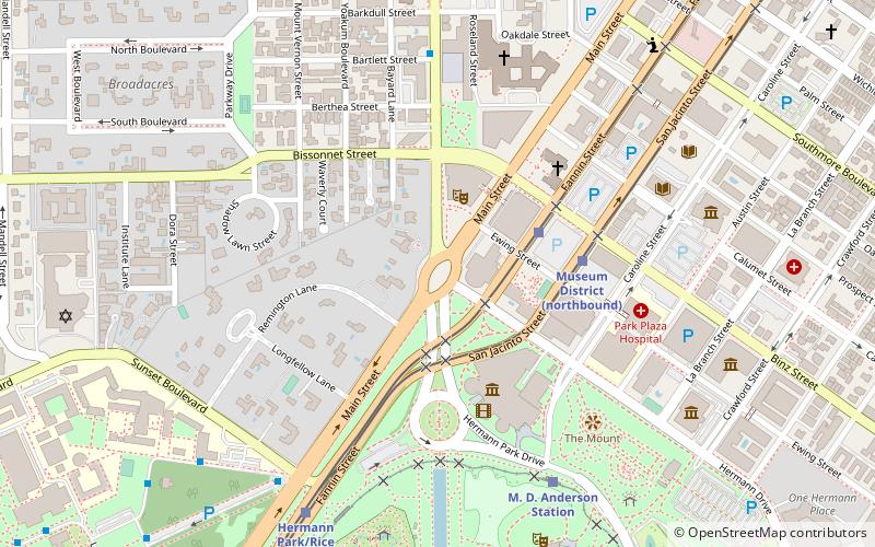 Mecom Fountain location map