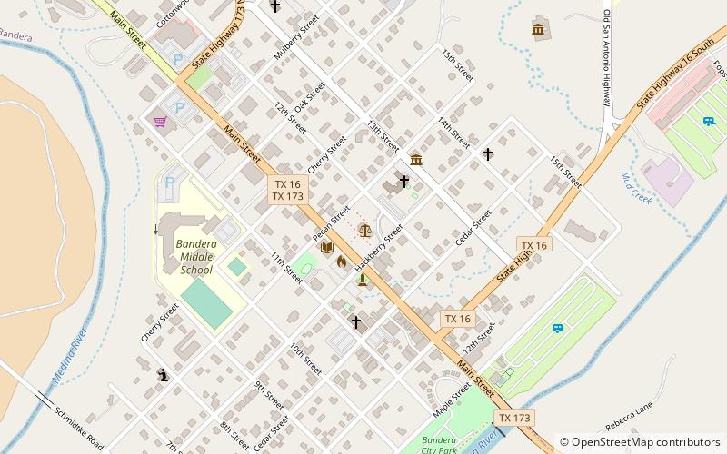 Bandera County Courthouse and Jail location map