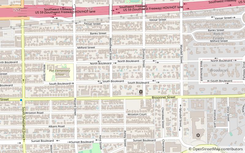 Boulevard Oaks location map