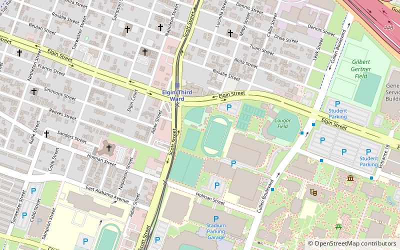 ULM Softball Complex location map