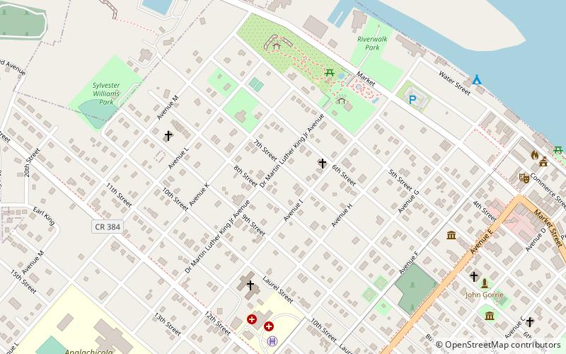Apalachicola Historic District location map