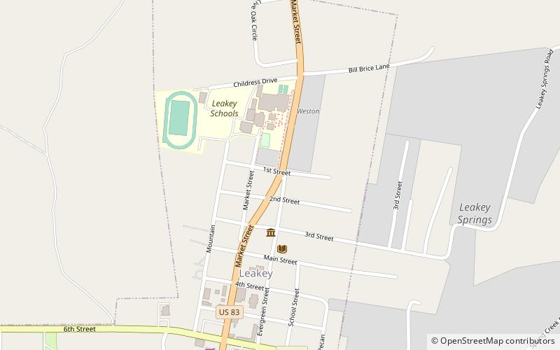 Leakey location map