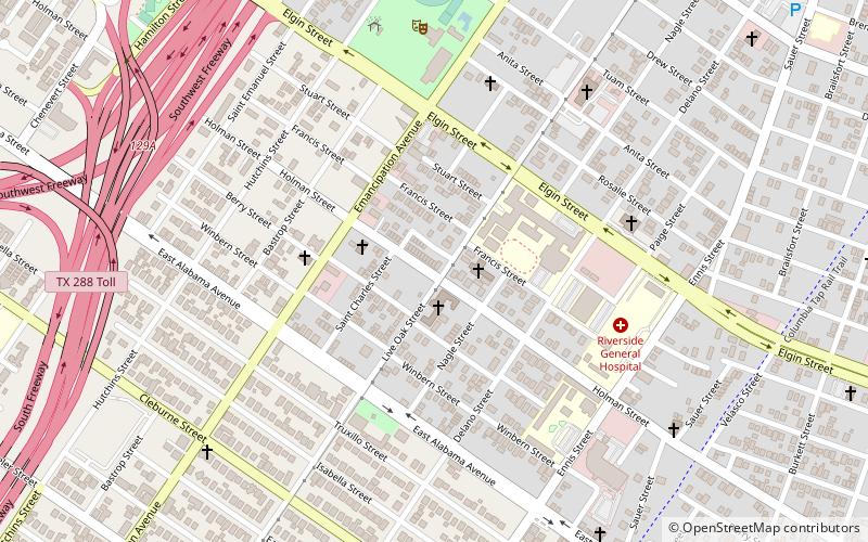 Project Row Houses location map
