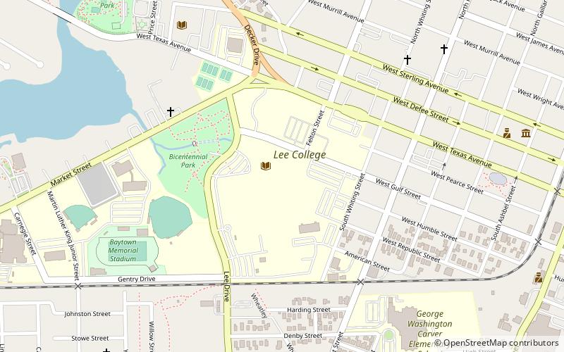 lee college baytown location map