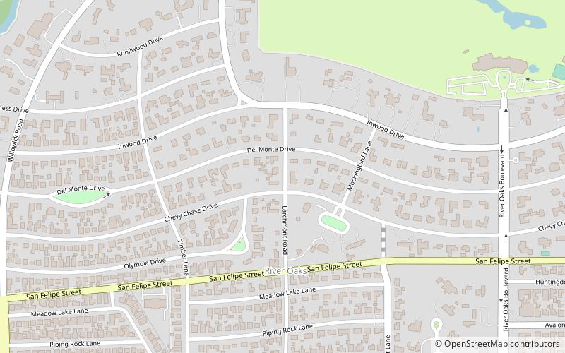 Afton Oaks location map