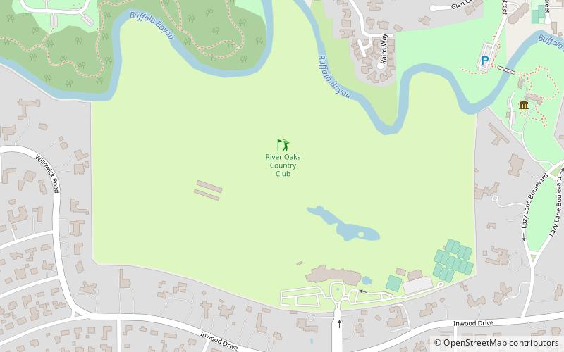 River Oaks Country Club location map