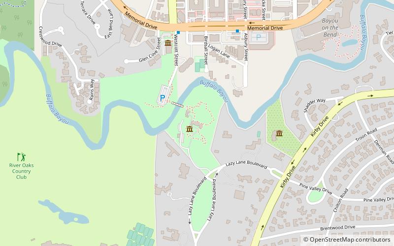 Bayou Bend location map