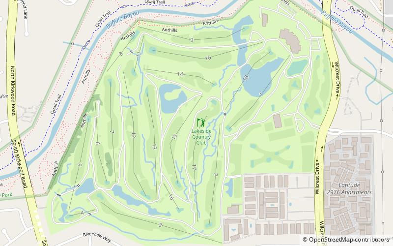 lakeside country club houston location map