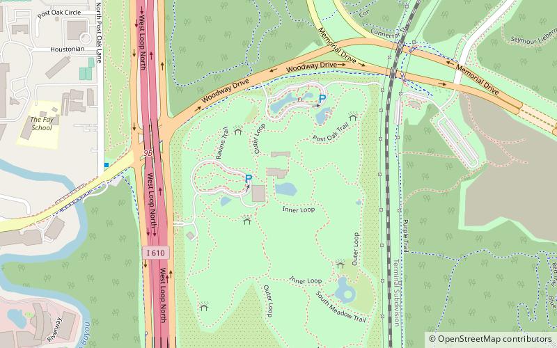 Memorial Park de Houston location map