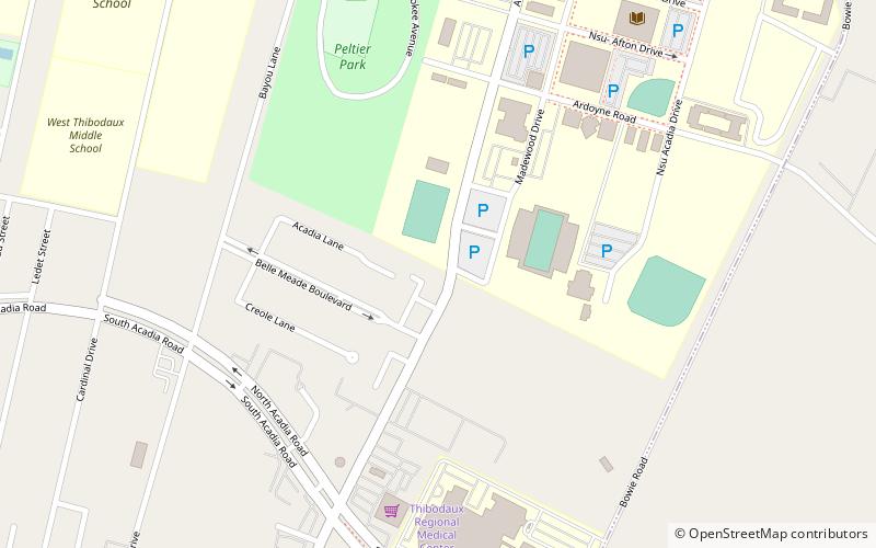 Nicholls Soccer Complex location map