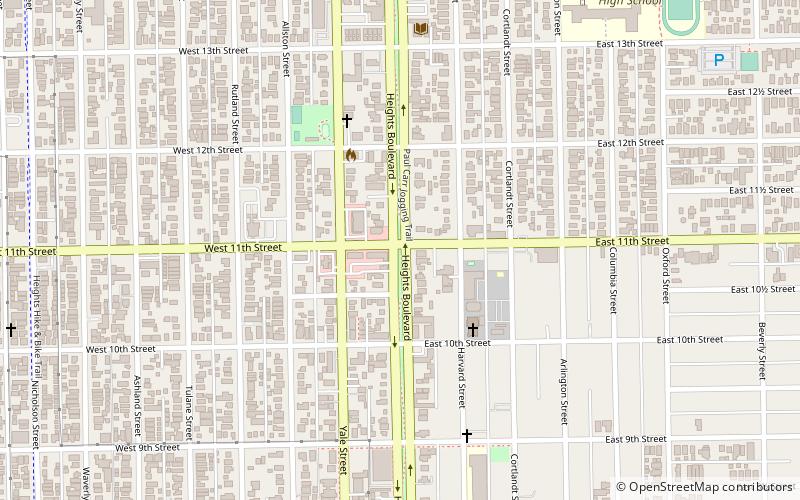 Houston Heights Association location map