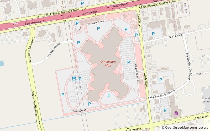 san jacinto mall baytown location map