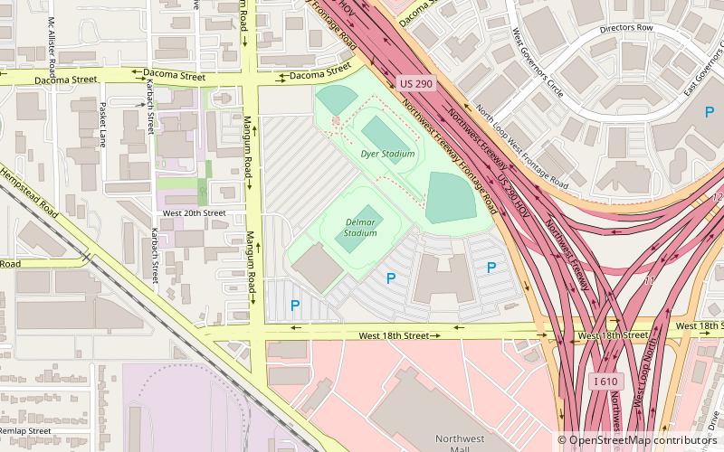 Delmar Stadium location map