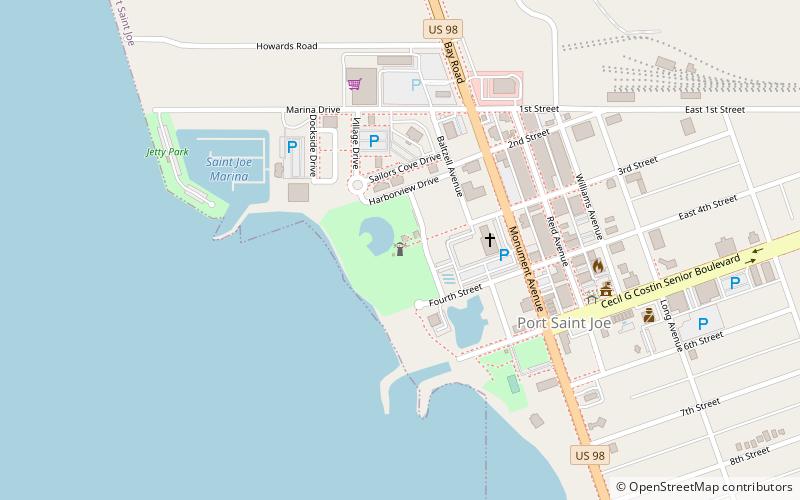 Phare de Cape San Blas location map
