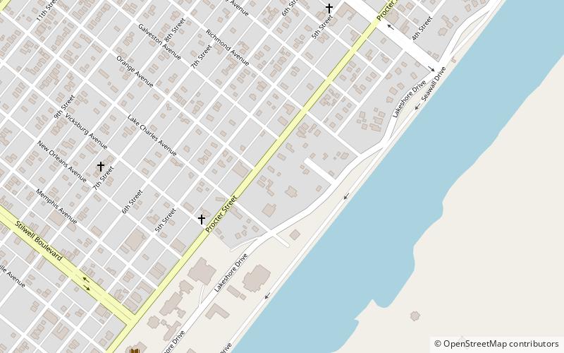 Pompeiian Villa location map