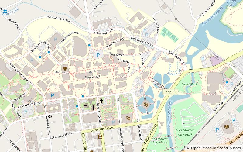Forensic Anthropology Center at Texas State location map