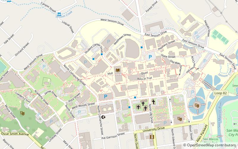 Alkek Library location map