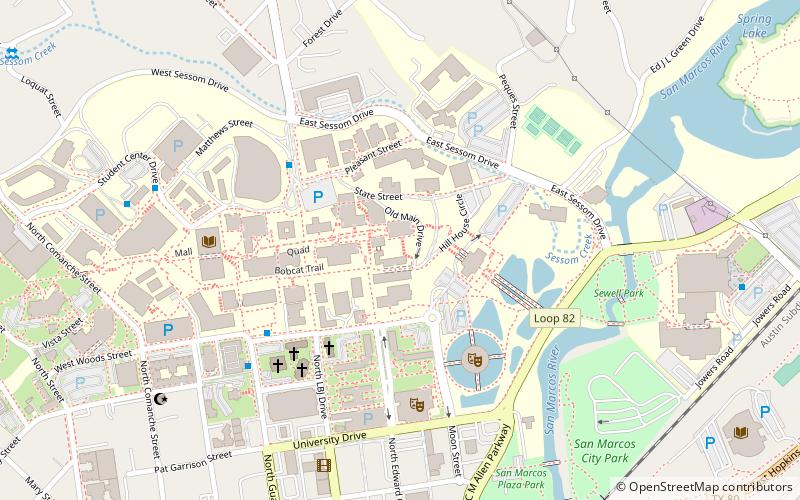 I-35 Rivalry location map