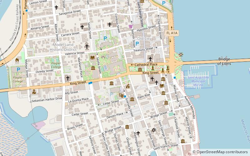 St. Augustine Town Plan Historic District location map