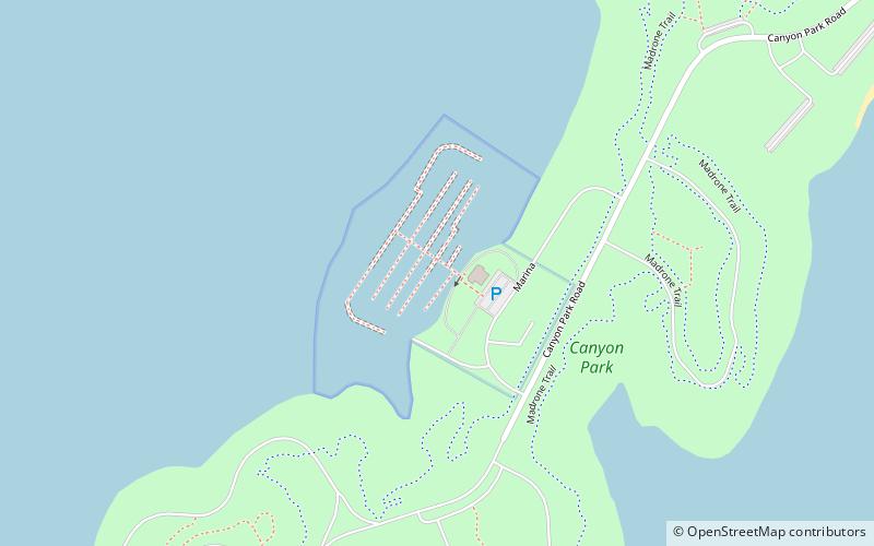 Canyon Lake Marina location map
