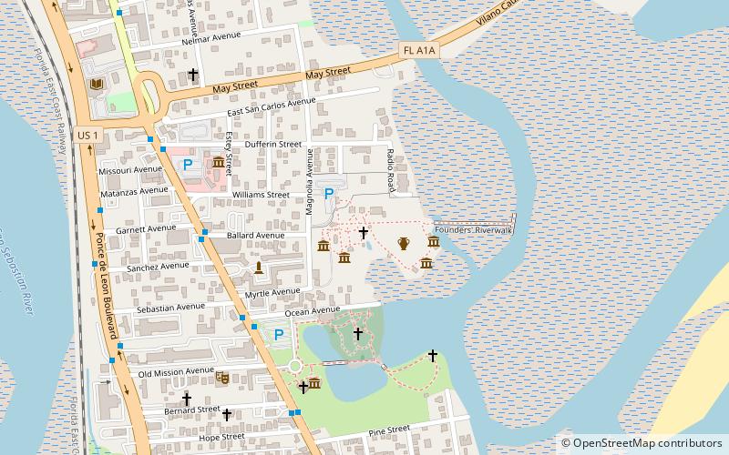 Fountain of Youth Archaeological Park location map