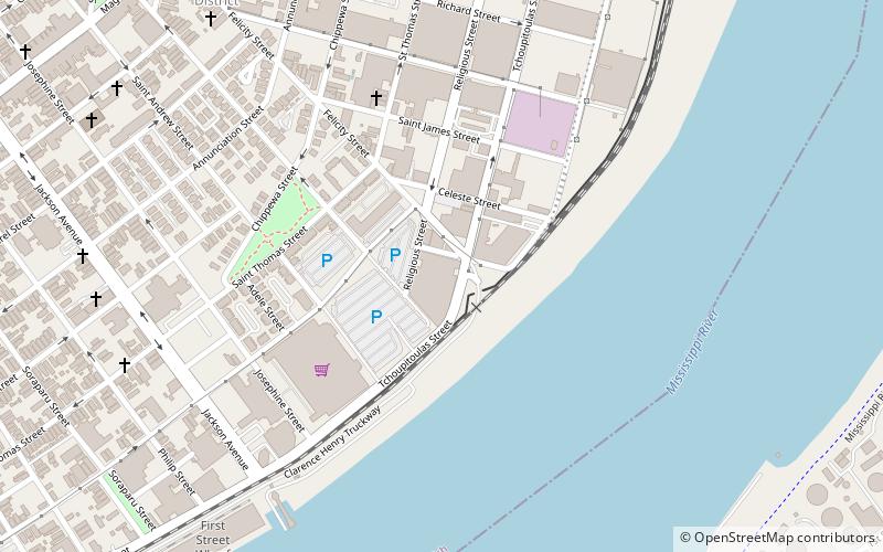 the warehouse new orleans location map