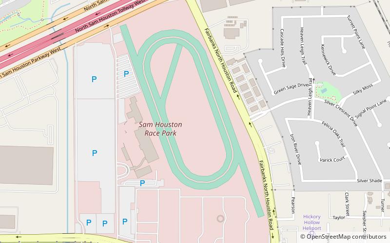 Sam Houston Race Park location map