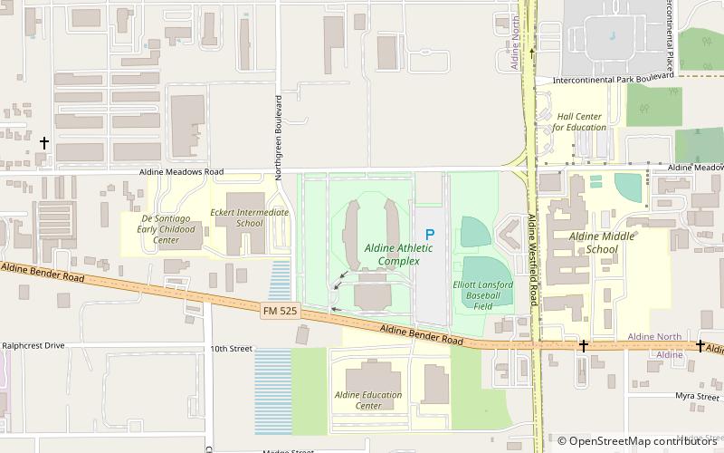 W.W. Thorne Stadium location map