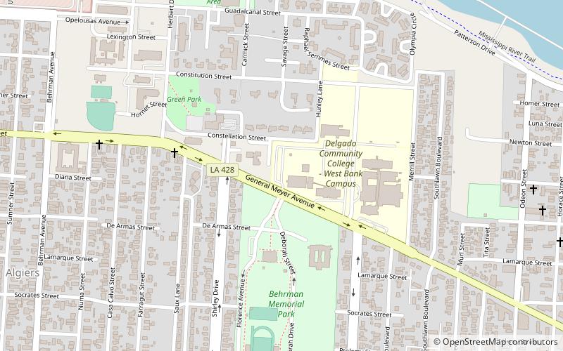 Behrman Stadium location map