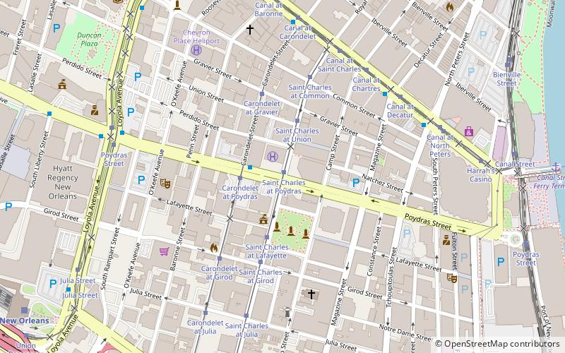 New Orleans Central Business District location map