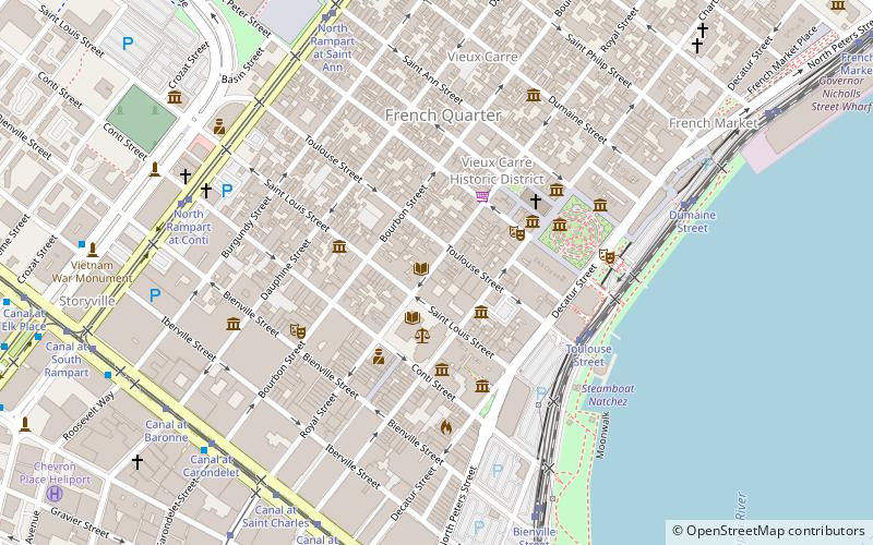 Elliott Gallery New Orleans location map