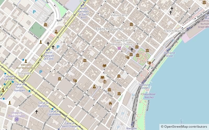 Historic New Orleans Collection location map