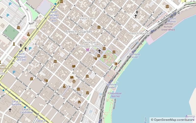 Vieux Carre Property Owners location map