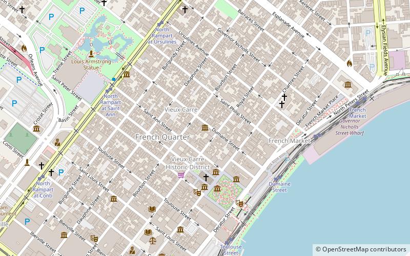 New Orleans Historic Voodoo Museum location map