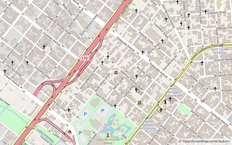 New Orleans African American Museum location map