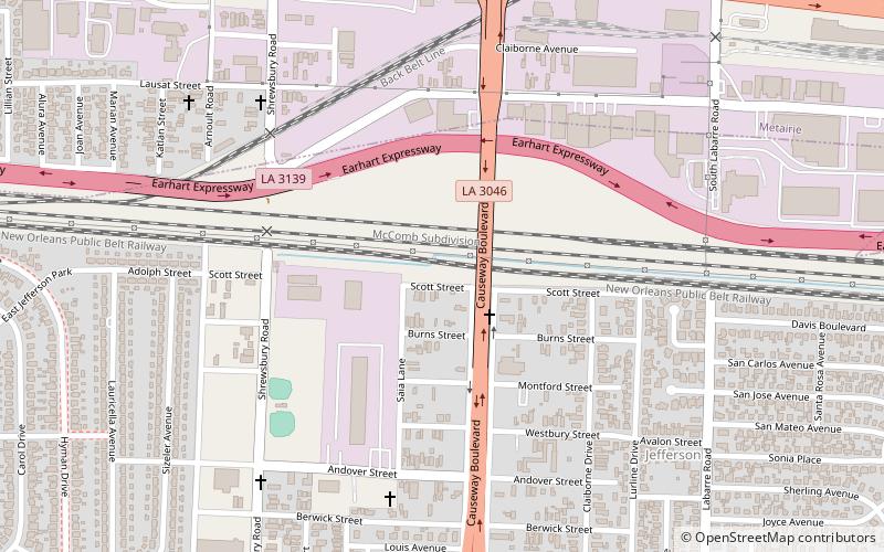 Shrewsbury Cemetery location map