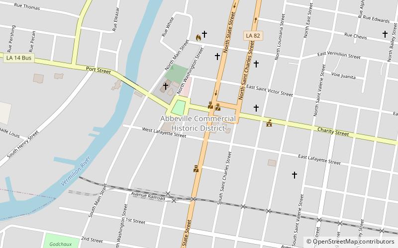Abbeville Main Street location map