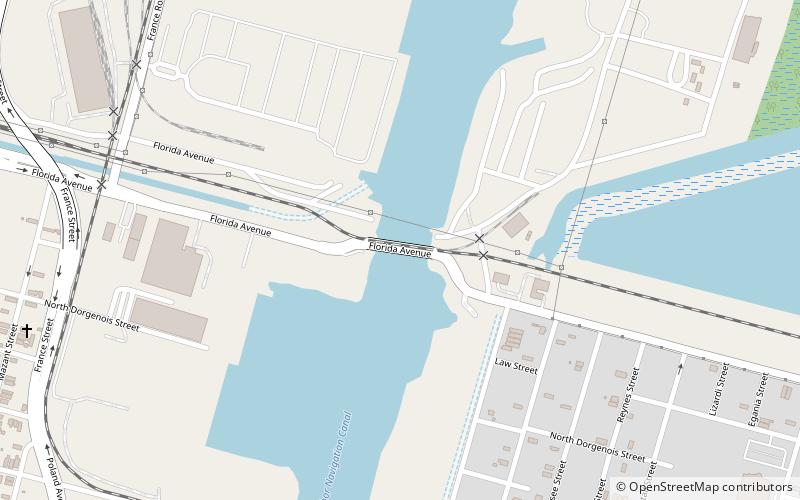 Florida Avenue Bridge location map