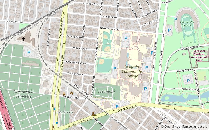 Kirsch-Rooney Stadium location map