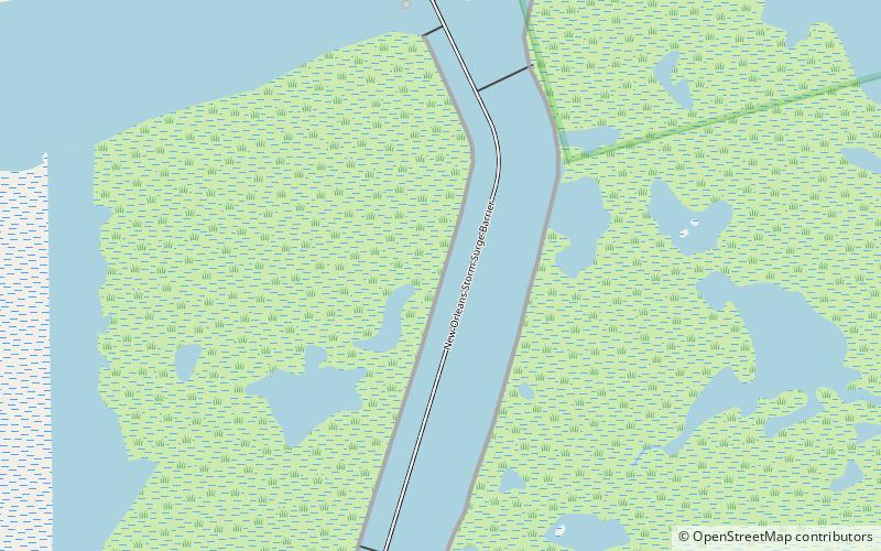 IHNC Lake Borgne Surge Barrier location map