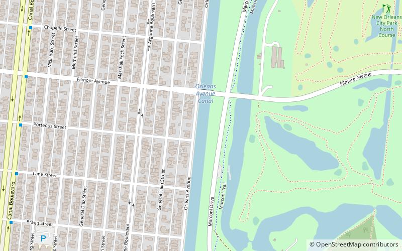 Orleans Canal location map