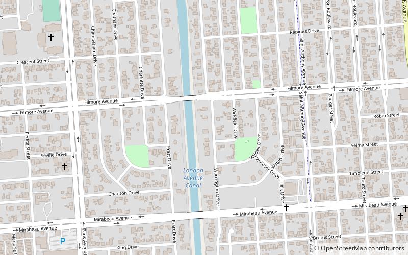 London Avenue Canal location map