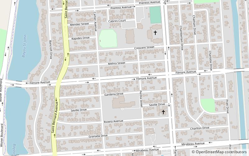 filmore new orleans location map