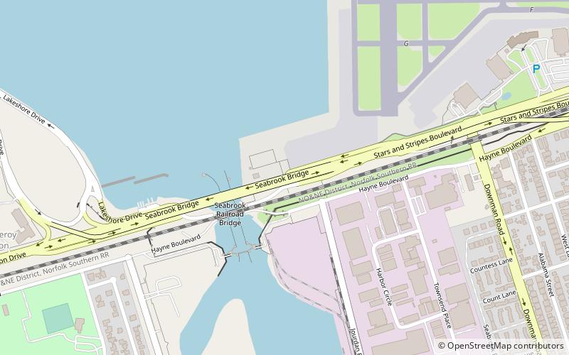 Seabrook Bridge location map