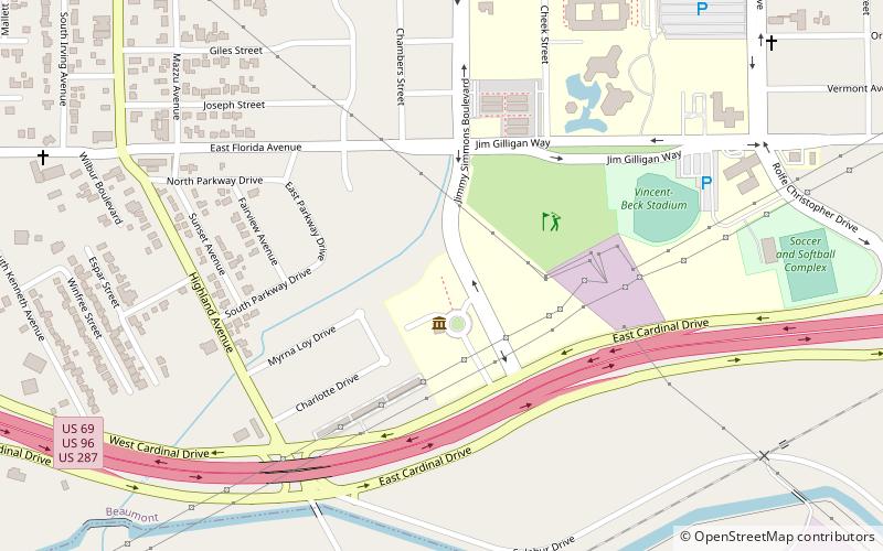 Spindletop-Gladys City Boomtown Museum location map