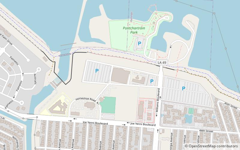 Pontchartrain Center location map
