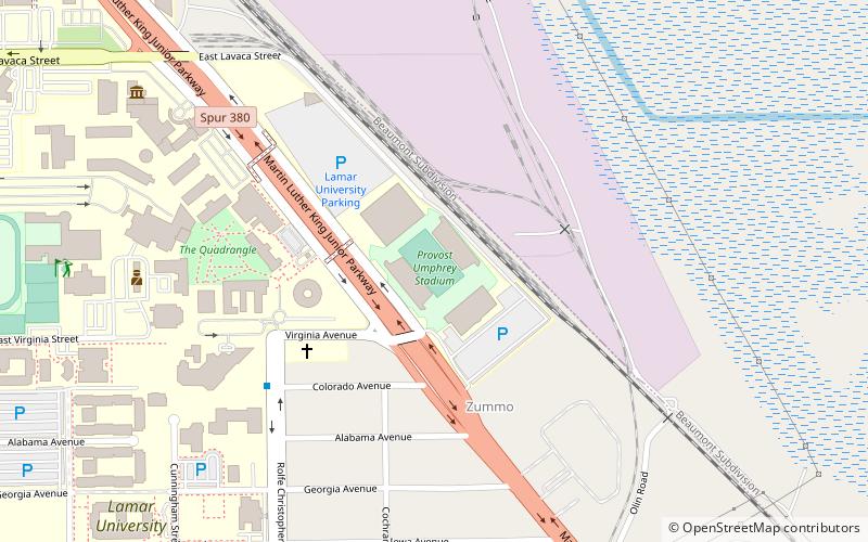 Provost Umphrey Stadium location map