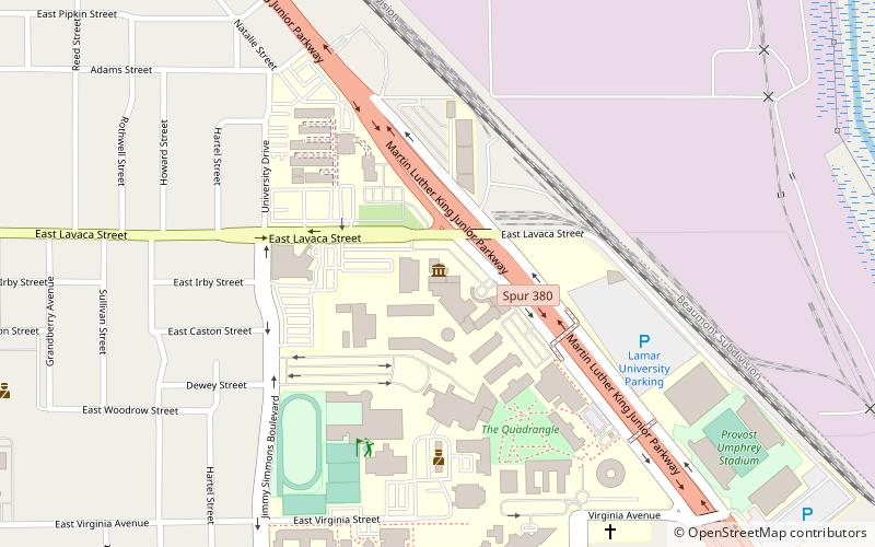 Dishman Art Museum location map