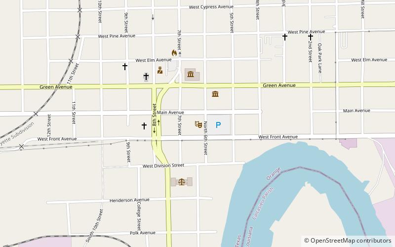 lutcher theater orange location map
