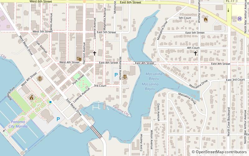 Bay County Courthouse location map